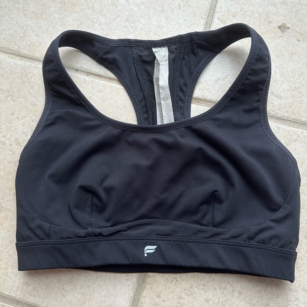 Women's Black Fabletics Sports Bra Size M